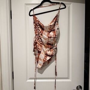 Stylish Tie-Dye One Piece Swimsuit